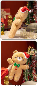 <span class=keywords><strong>Uomo</strong></span> di pan di zenzero orsacchiotto di peluche giocattolo portachiavi che ti amo con nodo a fiocco orsacchiotto di peluche peluche orsacchiotto per bambino regalo - Product Image 4