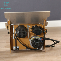 WANJIA Scie de table portable multifonction Scie à panneaux de coupe de bois horizontale sans poussière avec composant moteur manuel en option