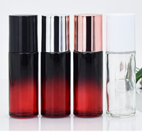 Emballage cosmétique contenant revêtement de couleur 30mL verre déodorant bouteille vide en rouleau pour contenir une Lotion corporelle douce