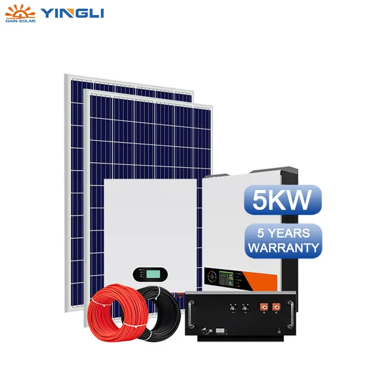 5 5kva 5000w 1000W 3000W solar panel on off grid 6 solar energy system complete price home solar energy panel house system cost