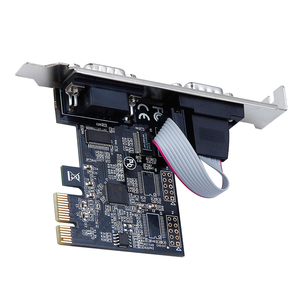 IOCREST PCIe Dual-Seriell-Karte mit <span class=keywords><strong>ASIX</strong></span> AX99100 Chip, 2x RS232 DB9 Ports, 25Mbps Industrie-Adapter, FCC-zertifiziert für Windows/Linux, geringer Stromverbrauch - Product Image 4