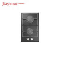 Plaque de cuisson à gaz à 2 brûleurs Protection contre l'extinction 32cm 7MM Verre trempé Bon prix Cuisinière électrique pour usage domestique Plaque de cuisson à gaz intégrée