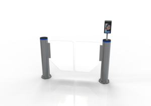 Torniquete Vertical de Acero Inoxidable de Espacio Reducido con Lector Biométrico Anti-Tailgating para Entrada/Salida Rápida en Vestíbulos y Edificios - Product Image 3