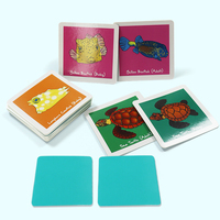 Cartes mémoire éducatives personnalisées imprimées avec des motifs recyclés, jeu de table portable pour enfants