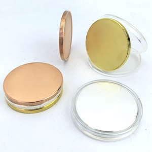 Koin yang Dapat Diukir 40mm Bulat Bahan Paduan Seng Logam Berlapis Emas Perak Padat Koin Tantangan Kosong untuk Pengukiran Laser Bisnis - Product Image 1