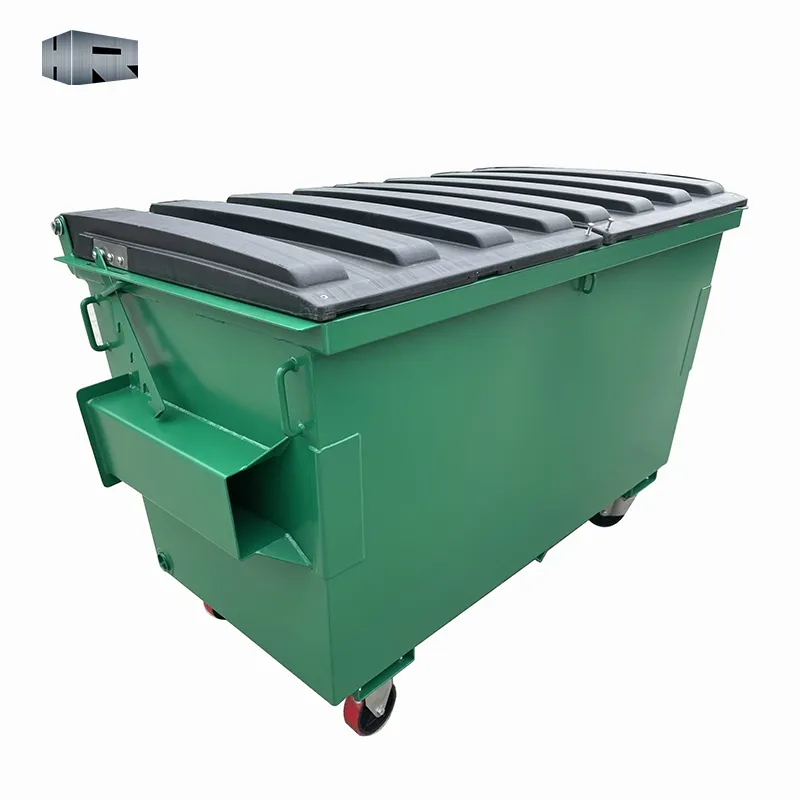 Betaalbare Prijs Voorste Lift Bak Metalen Apparatuur Container Afvalbeheer Vast Afval Recycling
