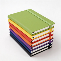 Cuaderno de Tapa Dura de Cuero PU Personalizado en Oferta, para Estudiantes, con Logotipo en Relieve, Encuadernación Térmica, Estilo Ejecutivo, Promociones
