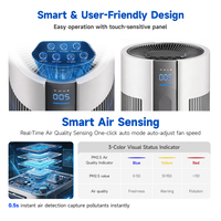 Purificateur d'air intérieur en gros, purificateur d'air pour la maison et le bureau, filtre HEPA, purificateur d'air électrique avec surveillance