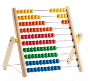 Cheap <strong>Wooden</strong> <strong>rainbow</strong> Colorful Montessory Abacus Rack Math Game Tool Educational Preschool Baby Kids Children <strong>Toys</strong> - Product Image 1