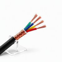 Câble d'alimentation flexible blindé Union Yang RVVP H05VV-F 3 ou 4 conducteurs 0,75 mm 1,5 mm 2,5 mm avec gaine en PVC pour la robotique industrielle