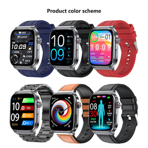 Reloj Inteligente AMOLED IP68 Resistente al Agua con Monitor de Presión Arterial, Correa de Silicona, Carga Magnética, Recordatorio de Sedentarismo, ECG, ET588, 1.43 Pulgadas - Product Image 3
