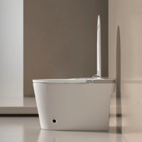 Toilette intelligente moderne intelligente à distance avec chasse d'eau automatique, bidet, toilette intelligente monobloc