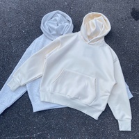 Sweat-shirt pour homme, 500 g, coupe ample, broderie de patch, poche kangourou, uni, surdimensionné, vêtements de rue, fabricants