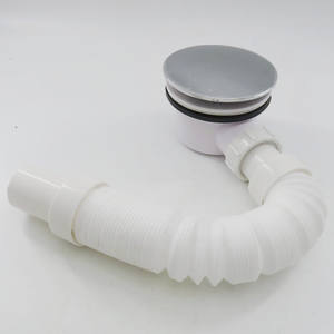 Scarico doccia, vassoio doccia in ABS cromato da 90mm sifone scarico per la prevenzione degli odori sottile, scarico laterale P Trap - Product Image 1