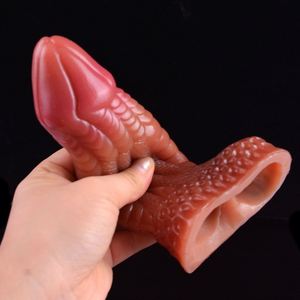 FAAK Silicone Penis Sleeve Adult Sex <b>Toys</b> <b>for</b> <b>Men</b> Delay Ejaculation Extender Multi Color Reusable Condoms Cock Enlargement - Product Image 4