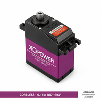Moteur Servo Robot XQ-RS413 13kg 180 Degrés Engrenage Titane Sans Noyau Numérique OEM Vente en Gros 4.8V-6V Bateau RC
