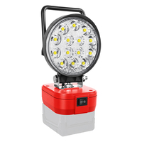Nouvelle lampe de travail LED portable sans fil de 4 pouces, 42W, sur batterie, 6000-6500K, pour camion et voiture, rénovation/amélioration, garantie 12 mois