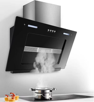 Logement de location Hotte de cuisinière Tenture murale Aspiration latérale Installation et nettoyage faciles Hotte de cuisine Appareils ménagers Hotte de cuisine Smart