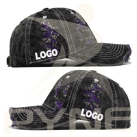 Gorras de Béisbol Vintage Desgastadas y Ajustables de 6 Paneles, Unisex, OEM, con Logotipo Bordado Personalizado, Gorra de Béisbol Lavada