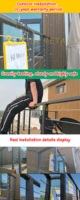 HJ accepte la coutume toutes sortes de rails de balustrade de câble métallique d'acier inoxydable installation facile