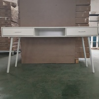 Bureau d'ordinateur en bois écologique personnalisé avec deux tiroirs extensibles et plus de 100 couleurs pour l'étude et l'espace de travail
