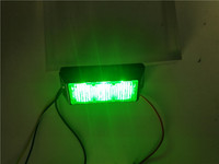 Luz Estroboscópica LED de Advertencia de 3W, Magenta, Morado, Verde, Rojo, Azul, Ámbar, para Parrilla, Cubierta, para Vehículos de Emergencia