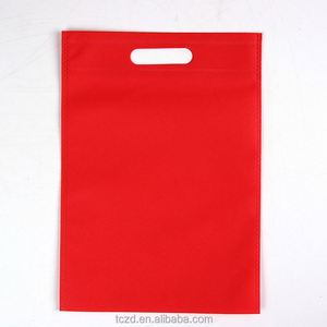 Sustainable Future Non Woven Four Finger Carry <b>Bag</b> Printed Retail <b>Packaging</b> <b>Bag</b> for Grocery Shopping Needs Nonwoven D-cut <b>Bag</b> - Product Image 2