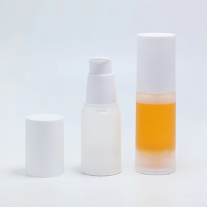Flacons de soin de la peau à pompe sans air de 15 ml à 100 ml, flacons pulvérisateurs pour bouteilles en plastique transparent, givré, mat avec couvercle mat - Product Image 4