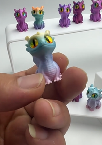 Ornamenti di Animali in <span class=keywords><strong>Plastica</strong></span> Stampati in 3D, Adorabili Statuette di Draghi Mini con Occhi Salienti - Product Image 6