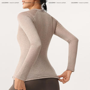 Top Deportivo de <span class=keywords><strong>Yoga</strong></span> para Mujer, Otoño-Invierno 2026, Manga Larga, Lyocell con Lana Merino, Ajustado, Elástico, Suave y Transpirable - Product Image 2