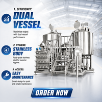 Usine de brassage de bière automatique haute pression Shandong Hermann 2000-5000L 5BBL 220V/380V, garantie 1 an, testée et certifiée