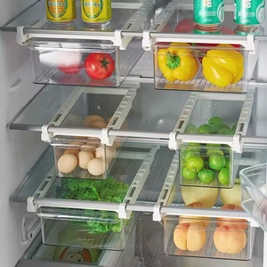 Household Storage and Organization Fridge Bins Freezer Boxes <b>Refrigerator</b> Storage <b>Containers</b> Transparent Vegetable Preserve Box - Product Image 5
