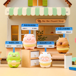 เสี่ยวหงชูเป็นที่นิยม " เหงื่อออกมาก "   ของตกแต่งขนาดเล็กสำหรับห้องพักและห้องนั่งเล่น ของขวัญวันหยุดที่ดีที่สุด - Product Image 1