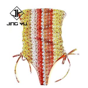 Maillots de bain texturés imprimés pour l'été, fabriqués sur mesure par le fabricant en 2025, bikini en nylon recyclé pour femmes - Product Image 2