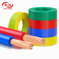 Jiaying Industries 0,5-2,5mm² BVR-Draht Flexibler Mehradrig-Kupferdraht BC PVC-Isoliert Einadriges Gebäudekabel für Beleuchtung