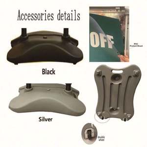 Soporte de señalización portátil de aluminio económico con ruedas, tipo A de doble cara, con apertura rápida y forma cuadrada para pósteres. - Product Image 4