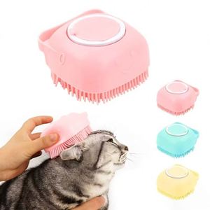 Fast Delivery Dog Bath <b>Brush</b> <b>Pet</b> Shampoo <b>Brush</b> Cat Grooming <b>Brush</b> Color Box Soap Dispenser Soothing Massage <b>Pet</b> Rubber Comb - Product Image 3