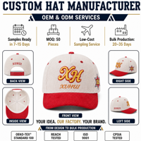 Casquette de baseball en velours côtelé bicolore personnalisée, rouge et blanc, broderie 3D, OEM ODM, style vintage, streetwear hip-hop, casquette snapback