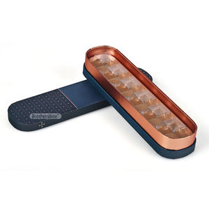 Boîte de forme personnalisée faite à la main biodégradable Boîte <span class=keywords><strong>cadeau</strong></span> de luxe sur mesure 6 pièces de <span class=keywords><strong>chocolat</strong></span> avec insert - Product Image 1