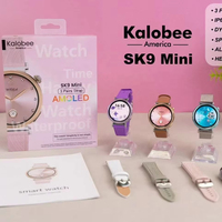 Reloj Inteligente de Moda SK9 Mini con Pantalla AMOLED de 1.19'', Android, Resistente al Agua, Correa de Silicona, Responde Llamadas, Monitor de Ritmo Cardíaco, Seguimiento de Actividad Física, 4 Días de Autonomía