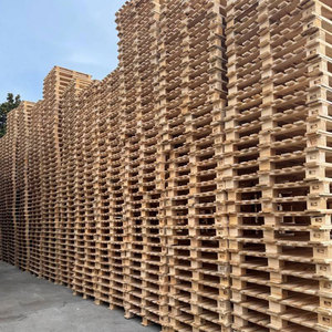 Palettes en bois dur à double face, résistantes aux charges lourdes, pour l'emballage de pièces de machines - Product Image 1
