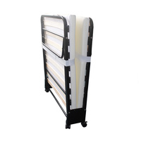 Lit d'appoint moderne pliable en métal de haute qualité pour hôtel, lit king size portable pour appartement, mobilier de chambre pliable facile à assembler