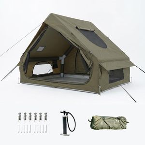 Outdoor Waterproof Portable Inflatable Air <b>Tent</b> for Camping Hiking Four-season Automatic Assembly Foldable <b>Large</b> Capacity - Product Image 1