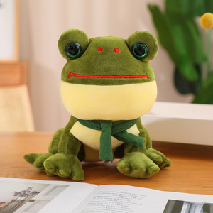 Peluche de Rana Caballero Personalizado OEM ODM, con Logotipo, Tamaño y Color Personalizables, Rana Verde de Peluche <span class=keywords><strong>para</strong></span> Venta al Por Mayor, Souvenir Promocional - Product Image 1