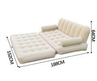 Canapé gonflable moderne personnalisable en usine OEM, design pliable portable pour salon