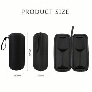 Waterproof EVA Wine Glasses Carrying <b>Case</b> Black Shockproof EVA Single Glass Box Travel <b>Hard</b> <b>Shell</b> EVA Wine Glasses Storage <b>Case</b> - Product Image 6