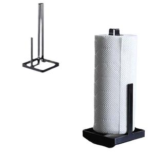 Wrought Iron Eco-Friendly Free Standing Modern Minimalist Kitchen & Bathroom Toilet Paper Towel Roll Paper Rack for Hotel Use - Product Image 5