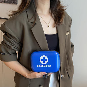 Portable PU Emergency <b>Medical</b> <b>Bag</b> Fashionable Small Medicine Kit for Family Storage and Travel All-Season <b>Medical</b> Pouch - Product Image 3