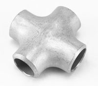 Raccords de tuyauterie croisés égaux à quatre voies en acier inoxydable soudé SS304/316L, OEM, fournisseur de Wenzhou