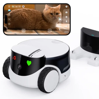 Caméra robot pour animaux de compagnie Enabot ROLA PetPal AI avec distributeur de friandises, caméra intelligente mobile 2.5K pour chats et chiens